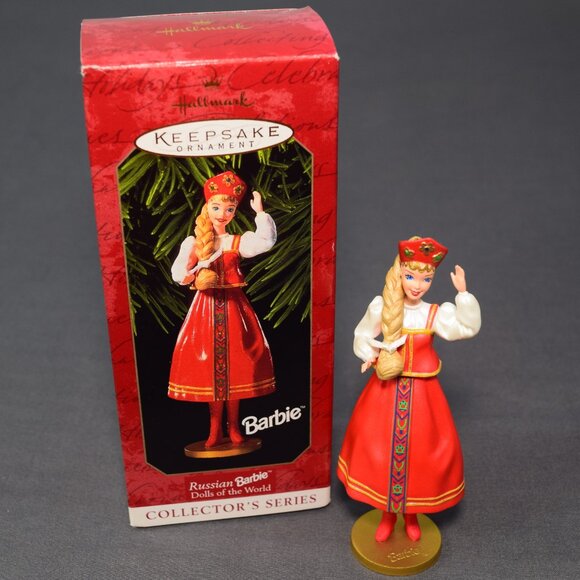Hallmark Christmas Ornament Russian Barbie Dolls of the World QX6369 1999 - Picture 11 of 11